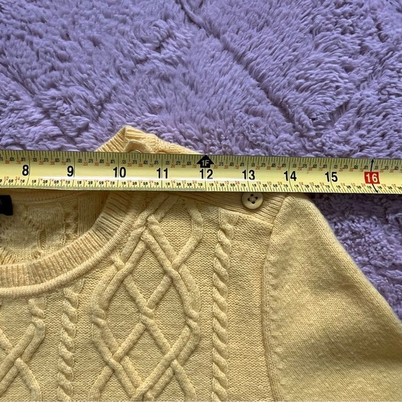 Talbots Cable Knit Lambs Wool Blend Sweater Women's‎ Size MP - Picture 6 of 11